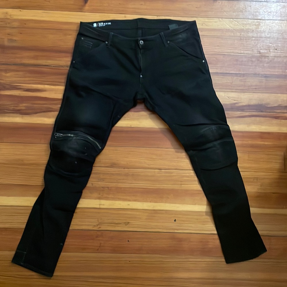 GStar Mens 36x32 Super Slim Moto Jeans Stretch